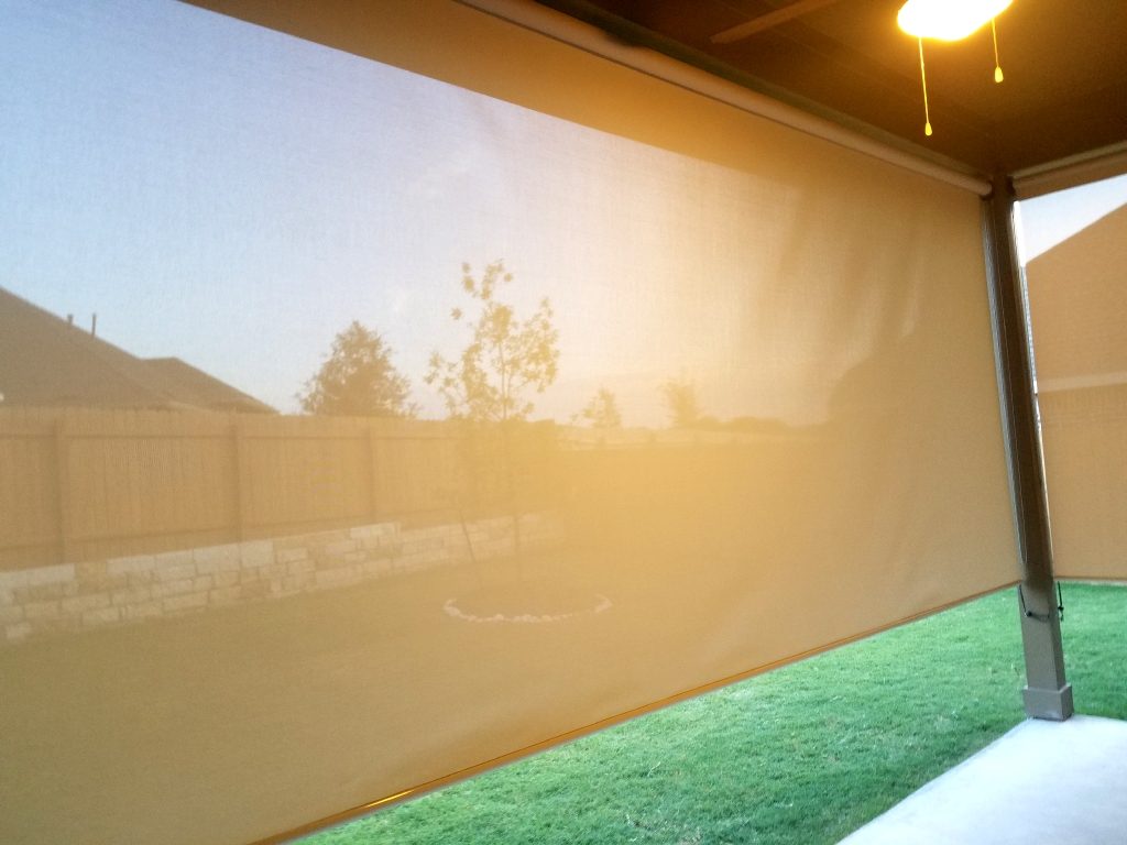 Looking through 97% Beige patio screens.  It's quite amazing how well you can see through these dense 97% patio screens.