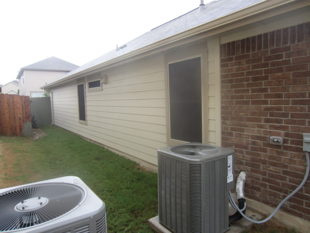 80% Austin TX solar window screens for the left side of the home, a total of 3.