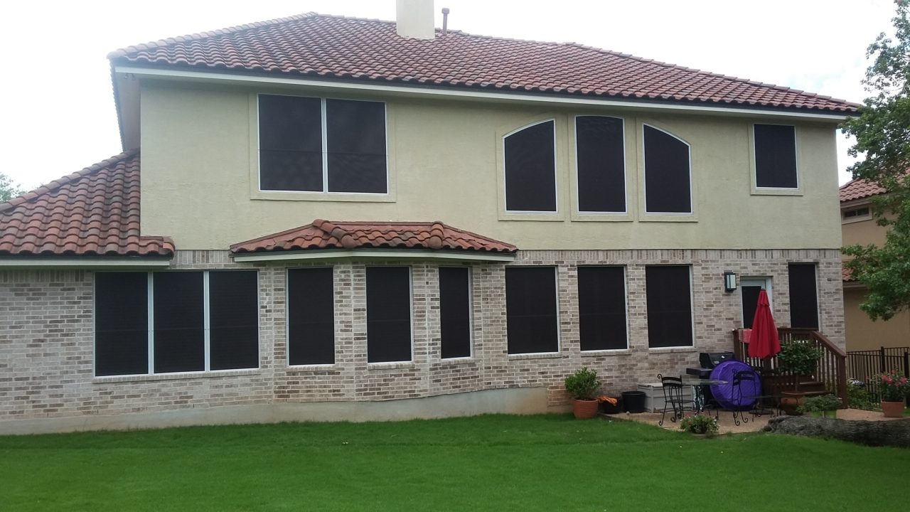 Solar Screens Lakeway TX Installation and Patio Roller Shades