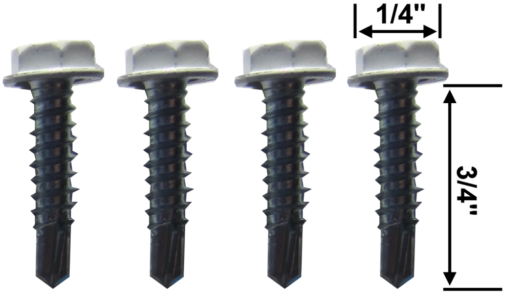 attachment screws used for vinyl windows