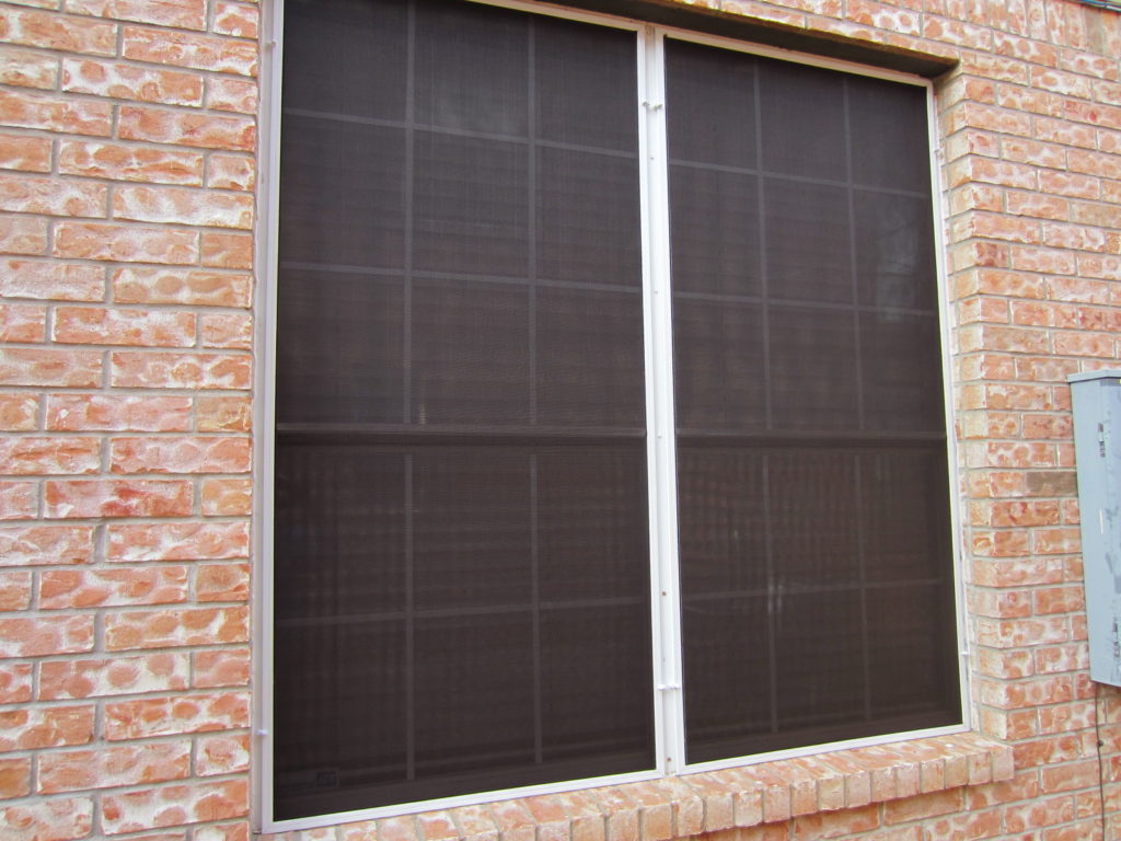  This is a Pflugerville TX solar screens installation that we used on the majority of the windows metal turn clips for.