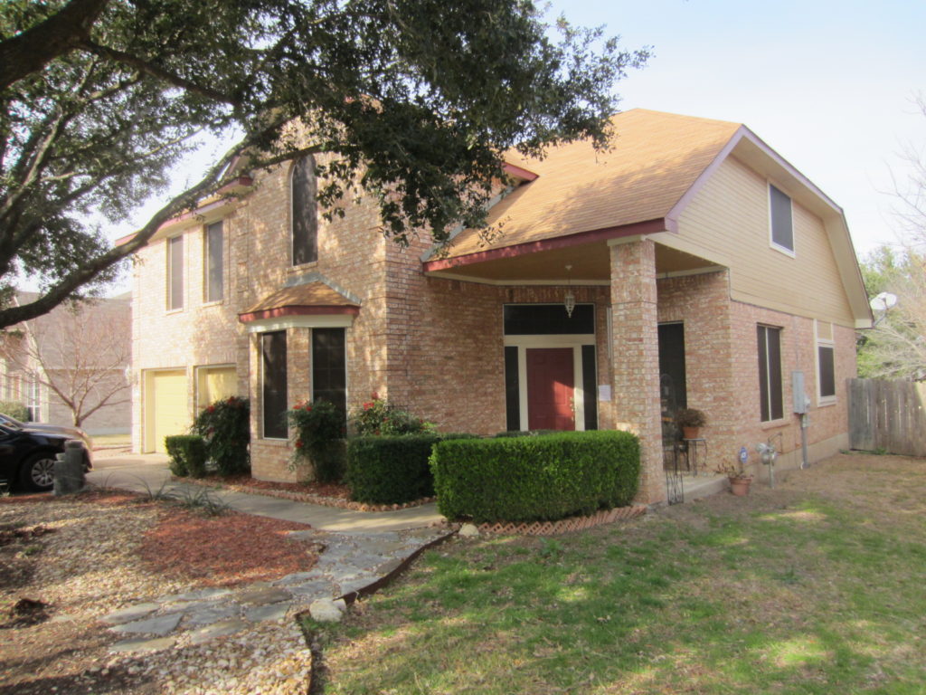 Front and right sides of the home.