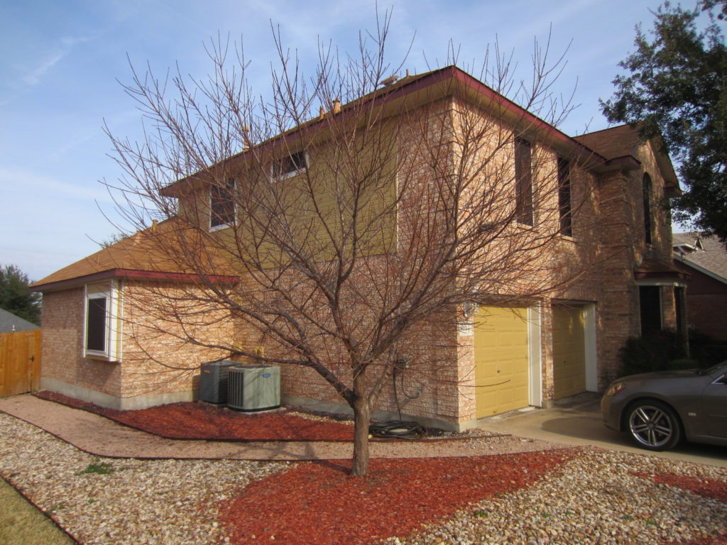 Front and left sides of the home.