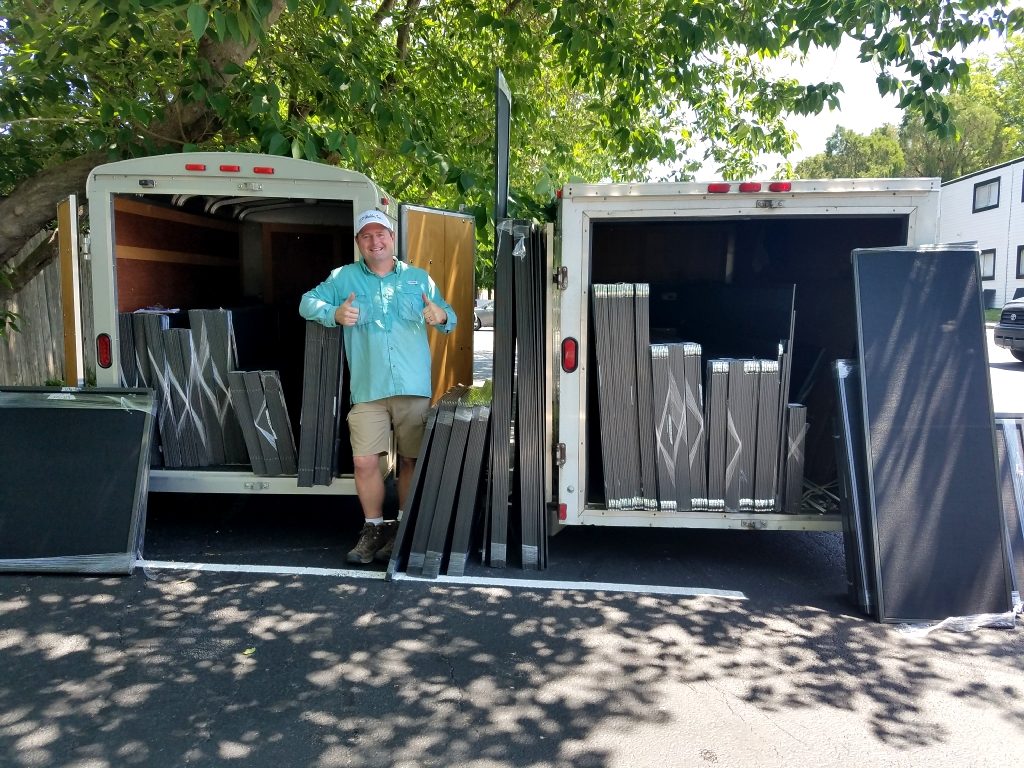 Giving thumbs up for a day where we are installing around 350 solar screens. A 350 solar screens multifamily Austin Texas installation day.